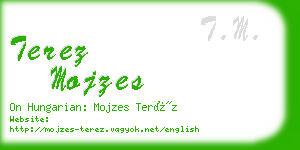 terez mojzes business card